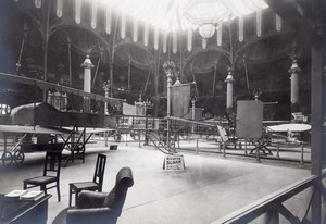 Paris Grand Palais Salon de l'Aeronautique Stand Sloan Bicurve Aviation Ancienne Photo 1911