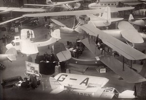 Paris Grand Palais Salon de l'Aeronautique Vue Generale Aviation Avions Ancienne Photo Andre 1930