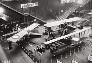 Paris Grand Palais Salon de l'Aeronautique Stand Morane Saulnier Aviation Ancienne Photo Rol 1924