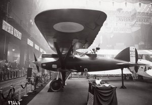 Paris Grand Palais Salon de l'Aeronautique Avion Nieuport 42 Aviation Ancienne Photo Rol 1924
