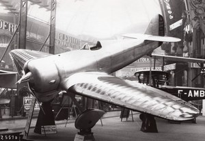 Paris Grand Palais Salon de l'Aeronautique Lorraine Hanriot LH.130 Aviation Ancienne Photo Rol 1932