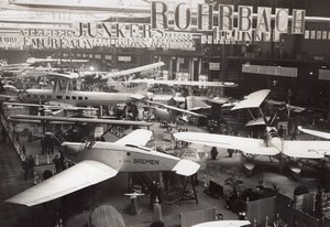 Paris Grand Palais Salon de l'Aeronautique Vue Generale Junkers W33 Ancienne Photo Meurisse 1927
