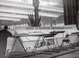 Paris Grand Palais Salon de l'Aeronautique Recherches Aerodynamiques de Toulouse Ancienne Photo 1946