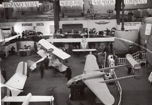 Paris Grand Palais Salon de l'Aeronautique Aile Volante Ancienne Photo 1946