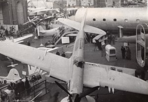 Paris Grand Palais Salon de l'Aeronautique Avion Fairey Firefly Ancienne Photo 1946