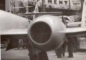 Paris Airshow Grand Palais Gloster Meteor Turbojet Aviation old Photo 1946