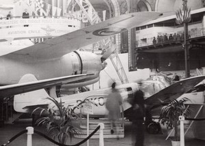 Paris Airshow Grand Palais SNCAN Norecrin Airplane old Photo 1946