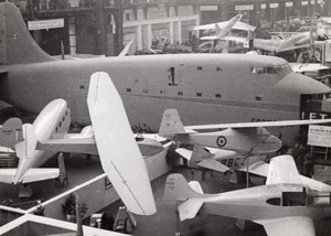 Paris Grand Palais Salon de l'Aeronautique Avion SNCAC NC-211 Cormoran Ancienne Photo 1946