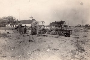 USA? Countryside Village Father & Son Chicken or Rabbit Cages? Old Photo 1920