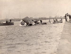 Military Aviation LWF Douglas DT-2 Torpedo Bomber Seaplane Crash Old Photo 1924