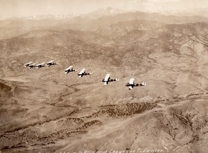 USA US Army Air Corps Aerial Maneuvers Flight Aviation Old Photo 1929