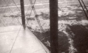 France? Airplane on Beach and flying over Sea Aviation Old Photo 1920's