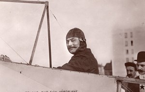 France Aviation Alfred Leblanc Bleriot Old Marque Etoile RPPC Photo 1908