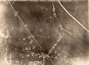 France Meuse? WWI Aerial View Tranchee de Pomeranie Old Photo 1917