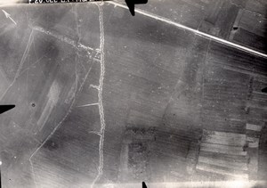 France Meuse WWI Ferme de Marainville Marinville Aerial View Old Photo 1916