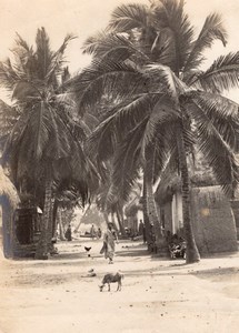 India Laccadive Islands Street Scene Îles Laquedives Old Photo 1910