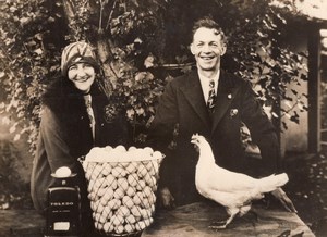 Canada Port Kells Champion Egg Laying Hen William Whiting ex Soldier Photo 1931