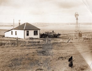 Canada Alberta Mr Gardner's Farm at Airdrie Countryside Farming Old Photo 1930