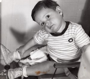 Chicago Charlie on the Toilet Seat Korelle Camera Old Walter Brzenk Photo 1950's