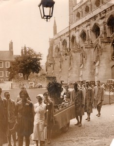 Winchester Cathedral Girl Farm Students Agricultural Festival Old Photo 1934