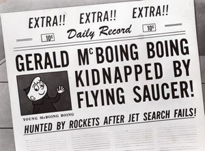 Old Photo from Gerald McBoing-Boing on Planet Moo Animated Short Film 1956