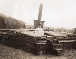 Belgium or France? WWI Yeast Store British Western Front Old Photo 1914-1918