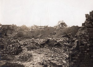 France WWI Somme Miraumont-le-Grand Houses Ruins Old Photo 1914-1918