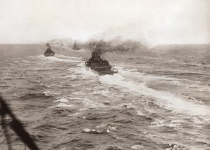 British Navy Battleships war time WWI Old Photo 1914-1918