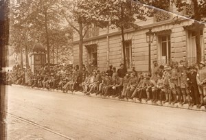 France Paris Independence Day Crowd Injured Veterans Old Photo 1920