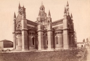 Italy Pavia Certosa di Pavia Monastery Church Old Photo 1890