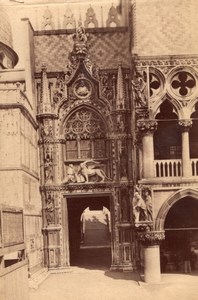 Italy Venice Venezia Porta della Carta Giovanni Bon Old Photo 1890