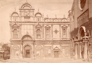 Italy Venice Venezia Basilica di San Giovanni e Paolo & Hospital Old Photo 1890