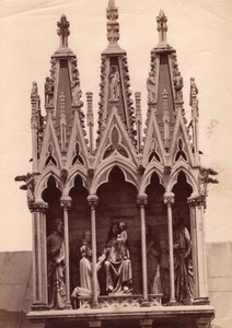 Italy Pisa Camposanto Gothic Tabernacle Pisano Old Photo 1890