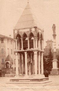 Italy Bologna Piazza San Domenico Tomb Rolandino de' Passaggeri Old Photo 1890