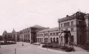 Germany Hanover Hannover Hauptbahnhof Train Station Old Photo 1890