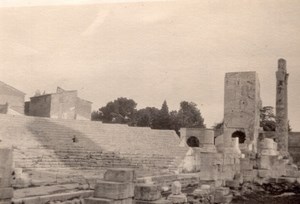 France Arles Roman Ruins Theatre? Old amateur Snapshot Photo 1927