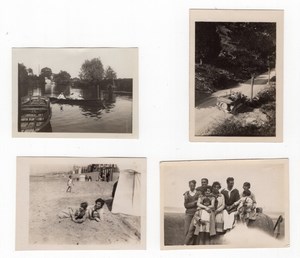 France Villers-sur-Mer Seaside Holidays Car 4 Old amateur Snapshot Photos 1927