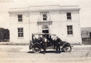 New Mexico Raton Automobile & Post Office Old amateur Snapshot Photo 1910's