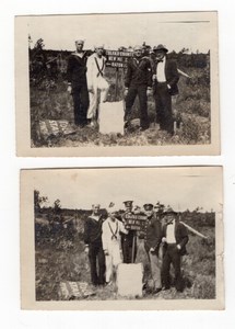 USA New Mexico Colfax County Military Sailors 2 amateur Snapshot Photos 1910's