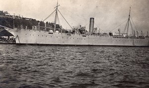 San Francisco USS Rainbow Submarine Tender Old amateur Snapshot Photo 1918