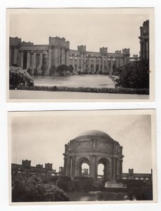 San Francisco 1915 Exposition Palace of Fine Arts 2 Old amateur RPPC Photos 1920