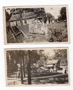Missouri El Dorado Springs Houses 2 Old amateur Snapshot Photos 1913