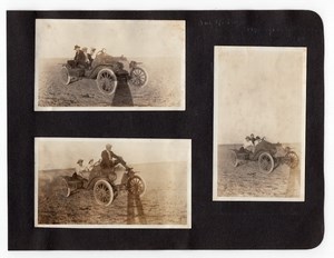 Kansas Greeley County Group in Early Automobile 3 amateur Snapshot Photos 1920