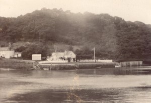 Cornwall King Harry's Passage Ferry River Fal Old amateur Photo 1900