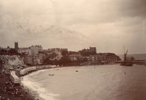 Kent Thanet Broadstairs Beach Seaside Town Old amateur Photo 1900