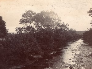 Ecosse Scotland Trossachs Brig o' Turk Group & Dog 2 Old amateur Photos 1900