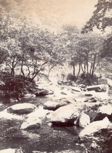 Somerset Exmoor Riviere Lyn River Old amateur Photo 1900
