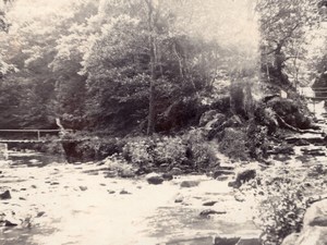 Devon Watersmeet Riviere East Lyn River Hoar Oak Water Old amateur Photo 1900