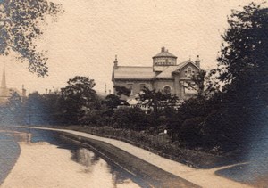 English Countryside Canal New River Old amateur Photo 1900