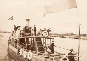 England Yarmouth Steamship Pleasure Boat Old amateur Photo 1900